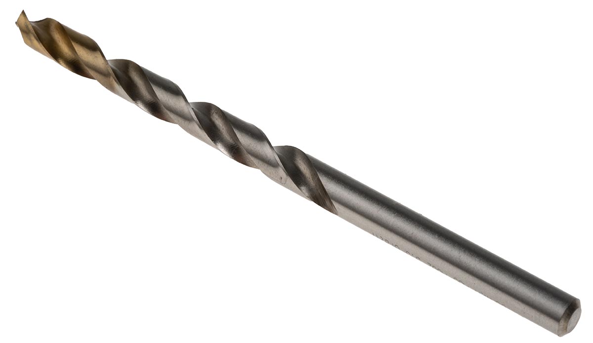 Dormer A002 Series HSS-TiN Twist Drill Bit, 5.5mm Diameter, 93 mm Overall