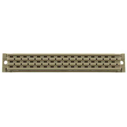 ERNI 48 Way 5.08mm Pitch, Type F Class C2, 3 Row, Straight DIN 41612 Connector, Socket