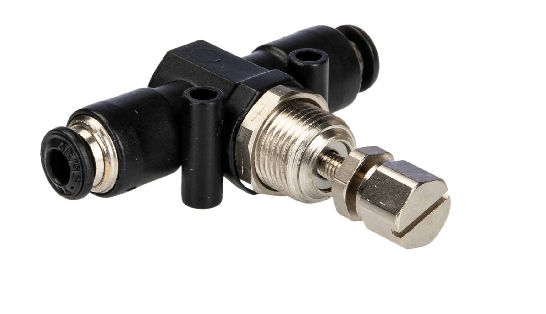 RS PRO Tube Flow Regulator, Push In 4mm Tube Inlet Port x Push In 4mm Tube Outlet Port