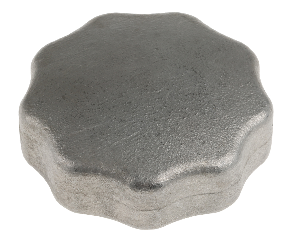 RS PRO Silver Multiple Lobes Clamping Knob, M10, Threaded Hole