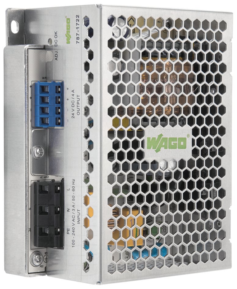 WAGO Switching Power Supply, 787-1722, 24V dc, 8A, Dual Output, 125 → 375V Input Voltage