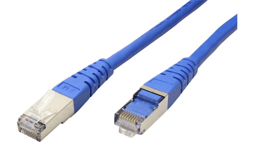 Roline21.15, 7m Cat6, Blue RJ45 to Male RJ45 Male, S/FTP Shielded, Terminated PVC Sheath