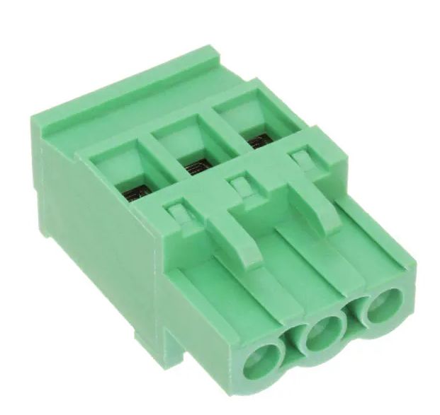 RS PRO, 5mm Pitch, 3 Way, Pluggable Terminal Block, Plug, Free Hanging (In Line)