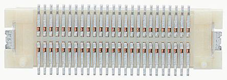 Hirose DF17 Series Straight Surface PCB Header, 60 Contact(s), 0.5 mm Pitch, 2 Row, Shrouded