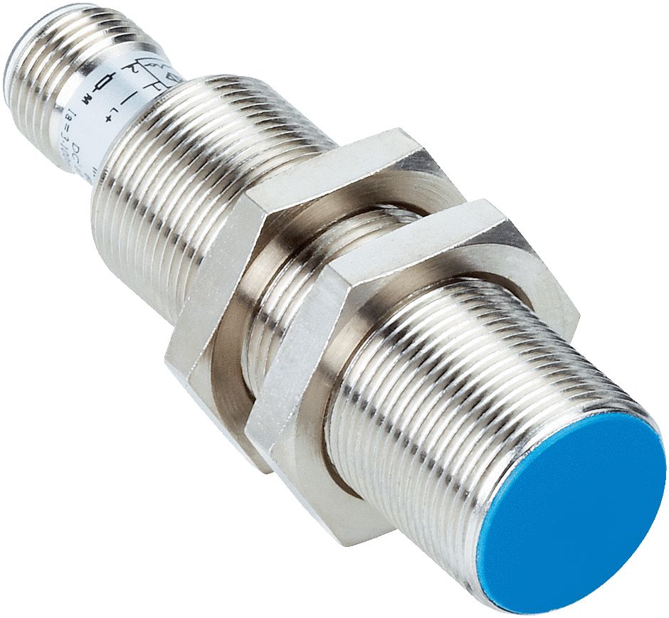 Sick IM18 Series Inductive Barrel-Style Inductive Proximity Sensor, M18 x 1, 5 mm Detection, PNP Output, 30 V dc, IP67