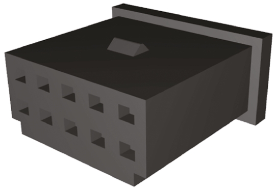 TE Connectivity, AMPMODU MOD II Female Connector Housing, 2.54mm Pitch, 10 Way, 2 Row