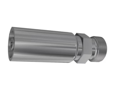 Parker Crimped Hose Fitting 1-1/4 in Hose to M45 x 2 Male, 1D048-35-20