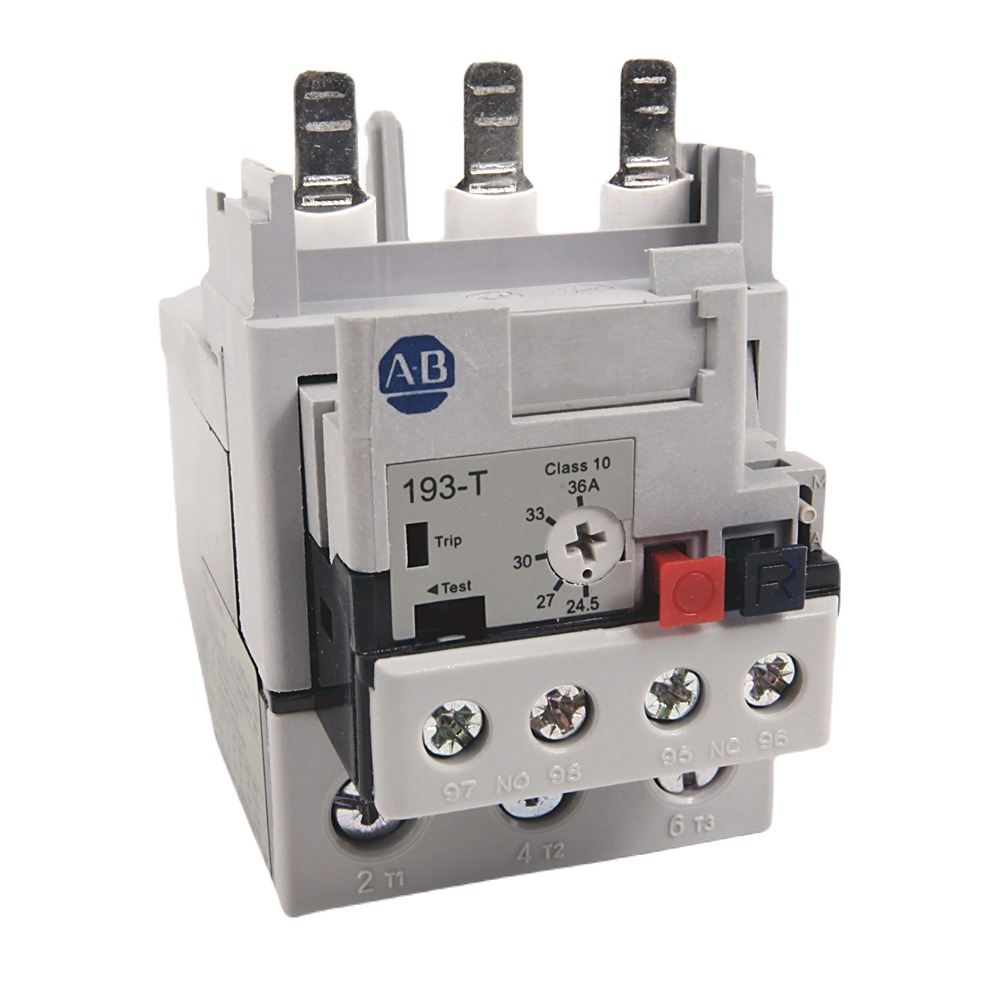 Allen Bradley 193-T1 Overload Relay, 24.5 → 36 A F.L.C, 2 mA Contact Rating, 12 W, 15 V, 193-T1AA