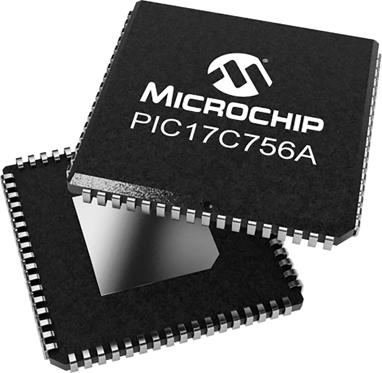 Microchip, 8 bit PIC, PIC17C Microcontroller, 33 MHz, 0kB OTP, 68-Pin PLCC