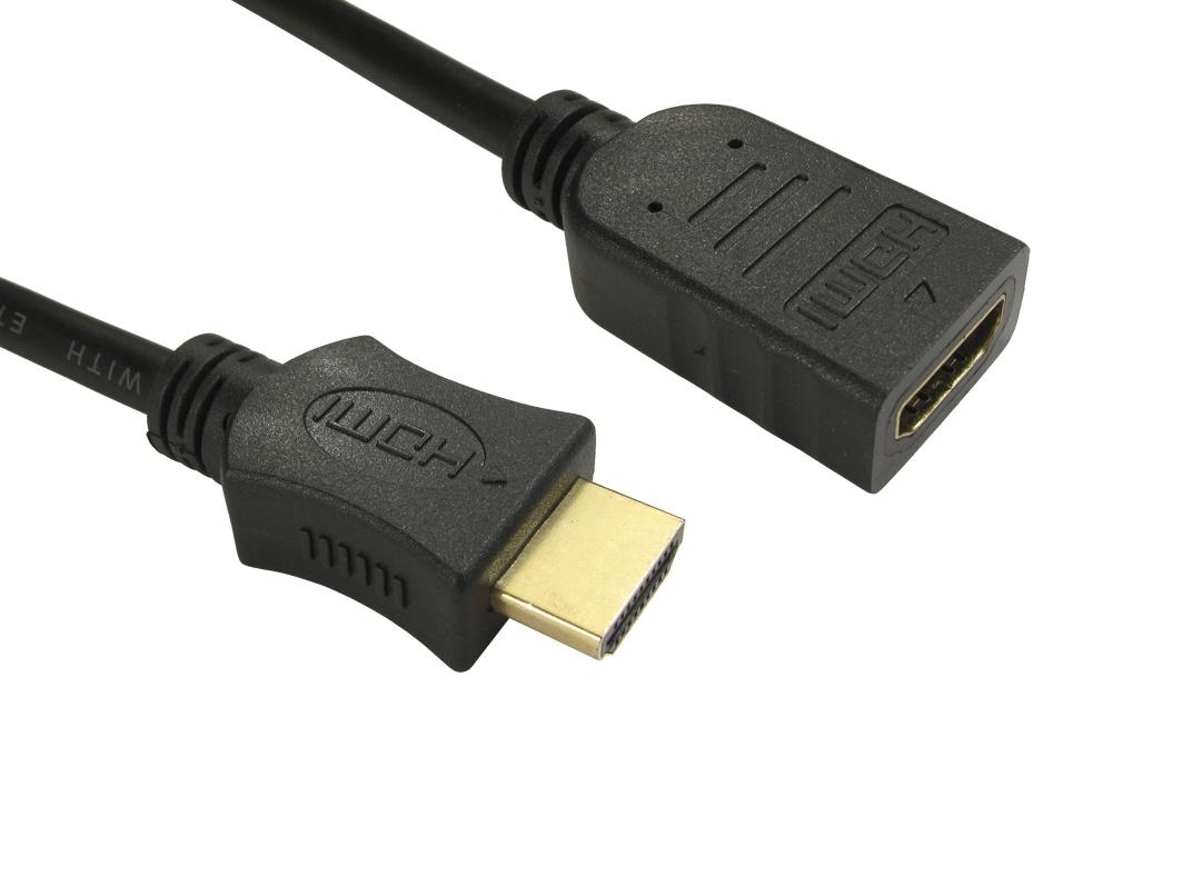 RS PRO, 50cm Male HDMI to Female HDMI 4K
