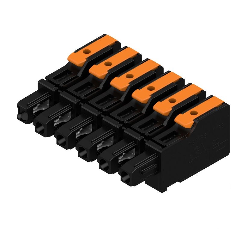 Weidmüller, 7.5mm Pitch, OMNIMATE 4.0, 6 Way, , Pluggable Terminal Block, Plug, PCB Mount, Snap In Termination,