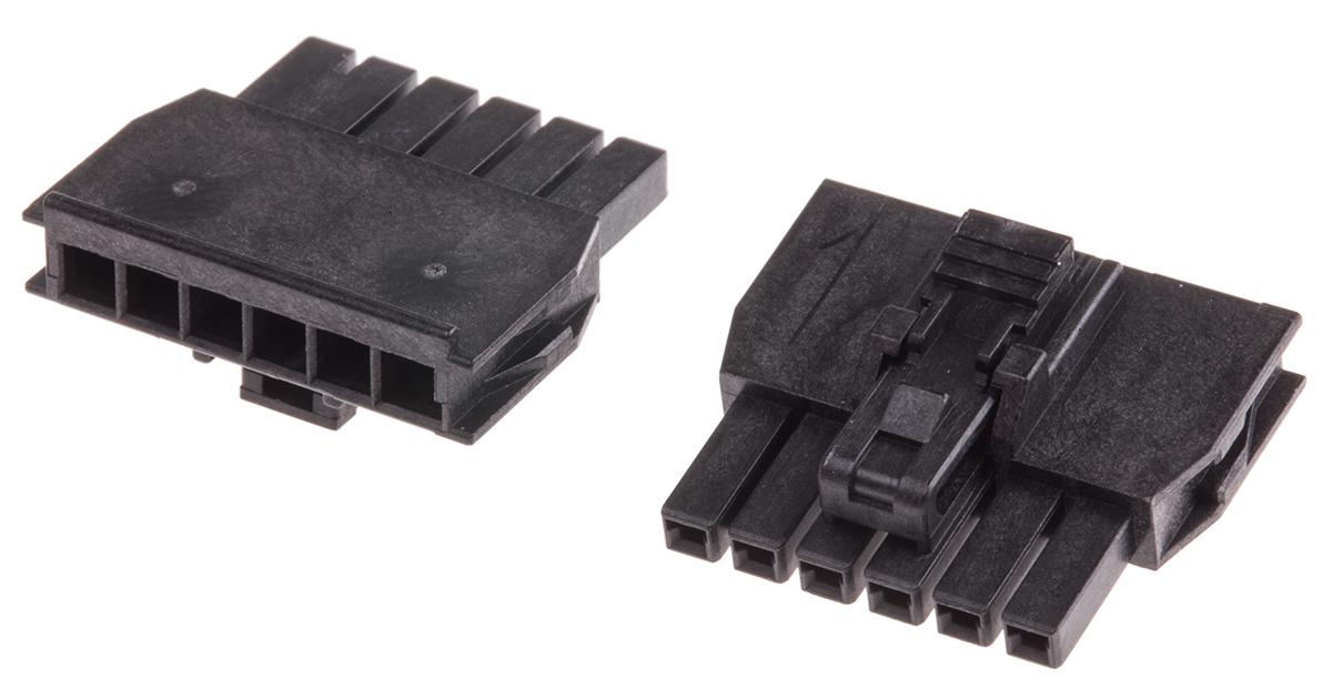 Molex, Nano-Fit Female Connector Housing, 2.5mm Pitch, 6 Way, 1 Row