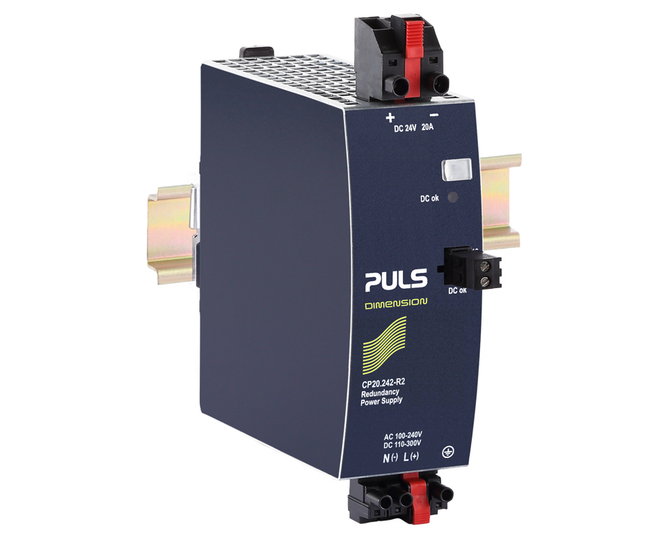 PULS CP20 DIN Rail Power Supply, 300V ac, dc Input, 24V dc Output, 20A Output, 480W