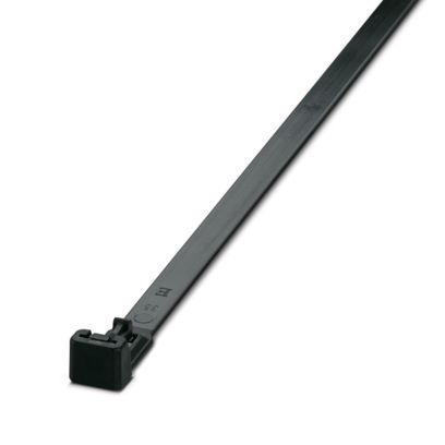 Phoenix Contact Cable Ties, Standard, 350mm x 7.5 mm, Black Polyamide, Pk-100