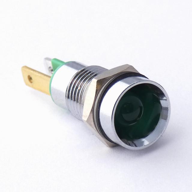 CML Innovative Technologies 1905X Series Green Panel Mount Indicator, 2V, 8mm Mounting Hole Size, Solder Tab