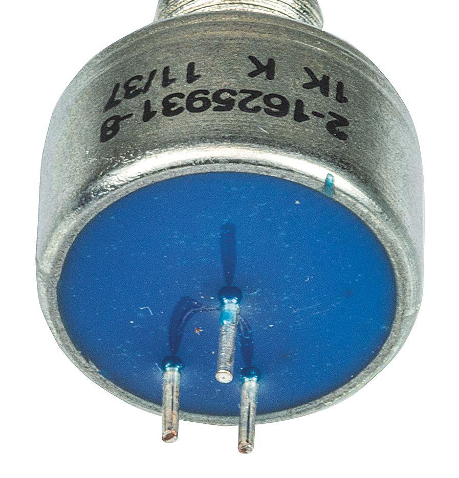 TE Connectivity M 1kΩ Rotary Potentiometer 1-Gang Panel Mount, 404802692035