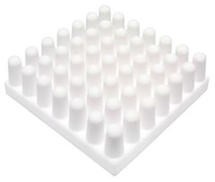 SPREADFAST Heatsink, Universal Square Ceramic, 5.1 °C/W @ 400 lfm, 9.4 °C/W @ 100 lfm, 42 x 42 x 12mm, Adhesive, Screw