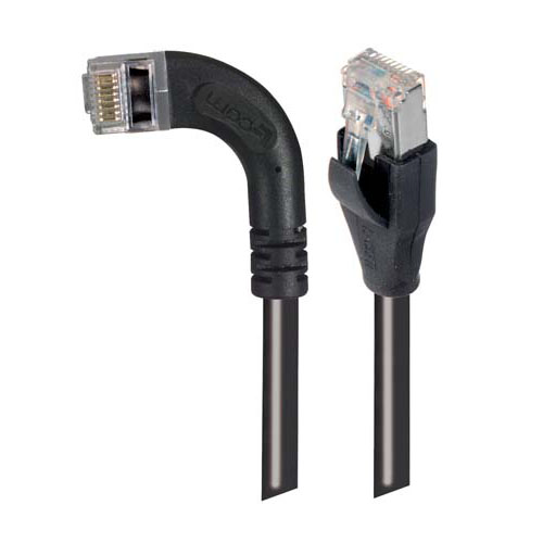 L-ComTRD, 3m Cat5e, Black RJ45 to Male RJ45 Male, Copper Braid Shielded, Terminated PVC Sheath
