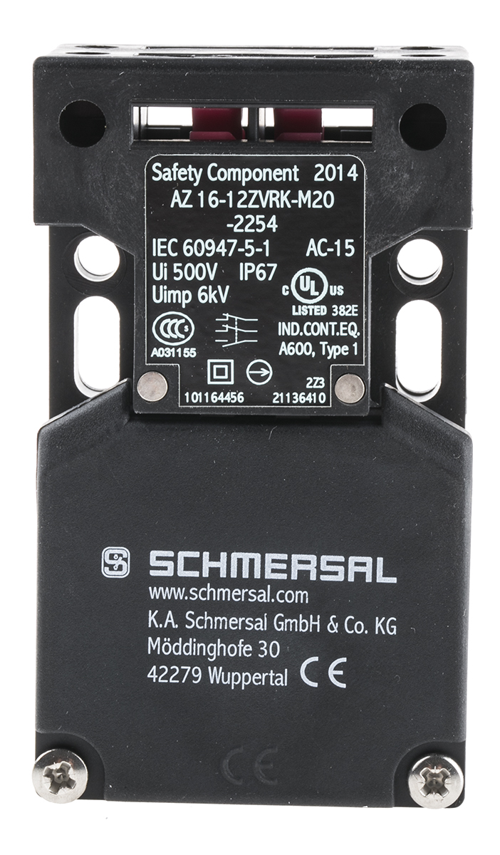 Schmersal AZ16 Safety Interlock Switch, 2NC/1NO, Keyed, Glass Fibre Reinforced Thermoplastic
