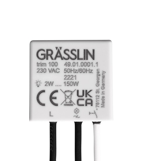 Grasslin Dimmer Switch, 230V ac, 150W