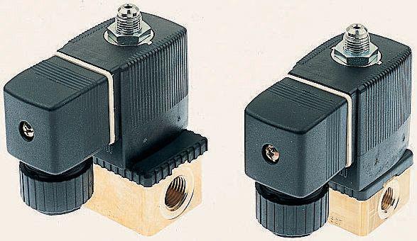 Burkert Solenoid Valve 138049, 3 Port, NC, 220 V ac, 1/4 in
