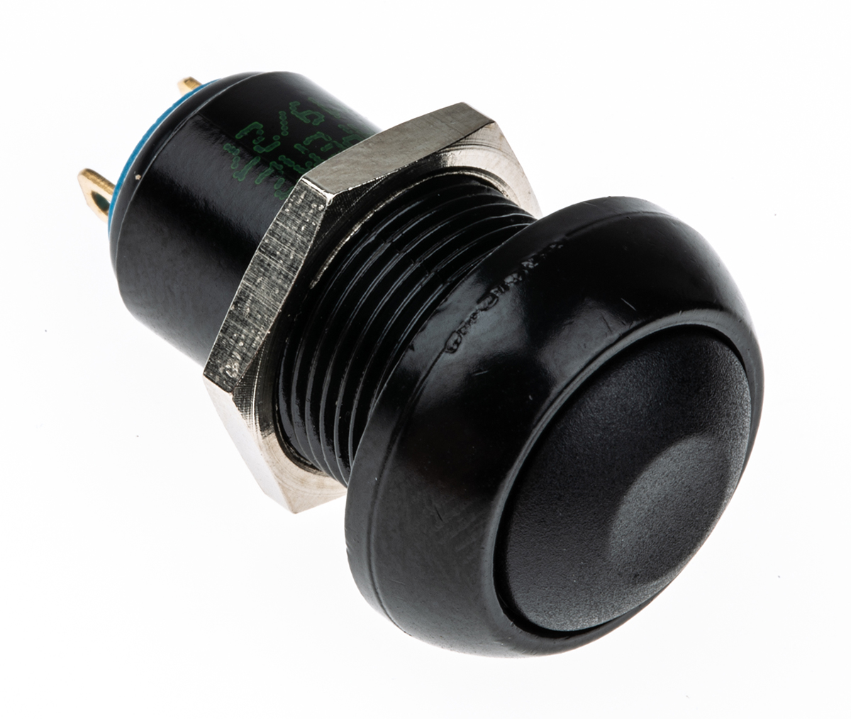APEM Miniature Push Button Switch, Latching, Panel Mount, 13.6mm Cutout, SPST, 12/48/72V dc, IP67