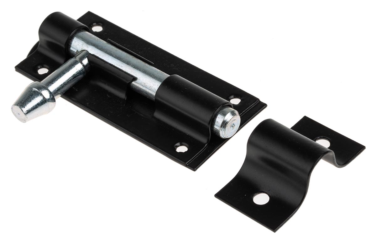 RS PRO Steel Epoxy/Polyester Door Bolt, 85 x 38mm