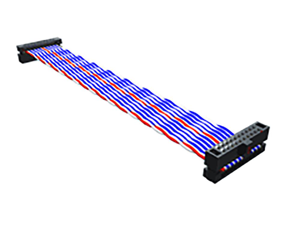 Samtec FFTP Series Twisted Ribbon Cable, 20-Way, 1.27mm Pitch, 460mm Length, Tiger Eye IDC to Tiger Eye IDC