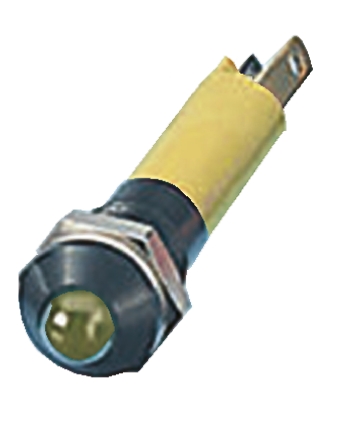 CML Innovative Technologies Yellow Panel Mount Indicator, 12V, 8mm Mounting Hole Size