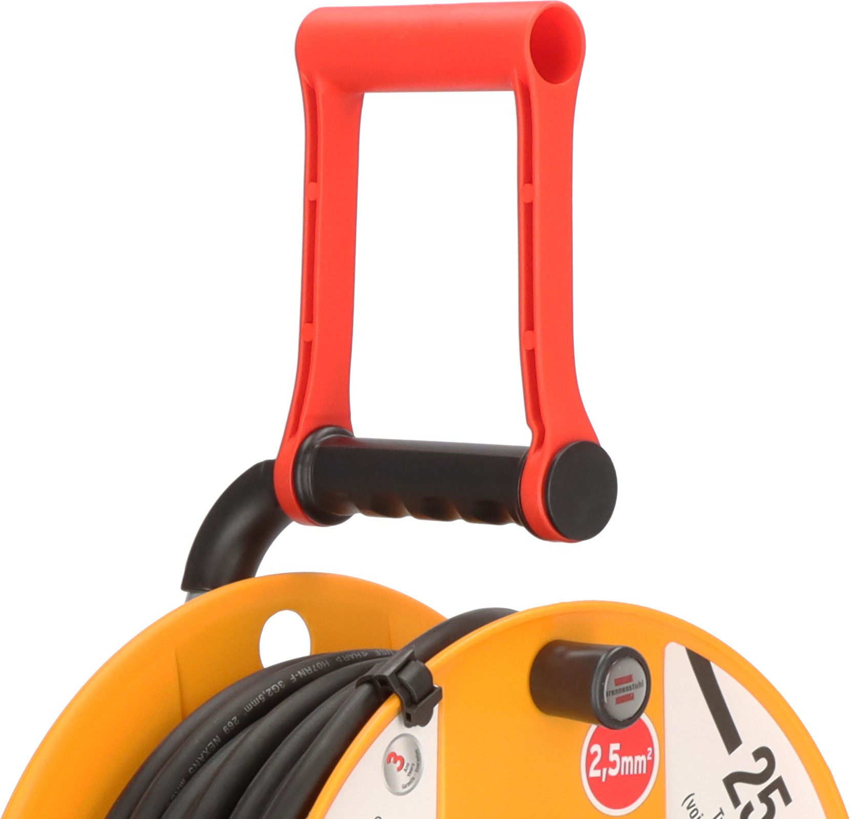 brennenstuhl 25m 4 Socket Type E - French Cable Reel Open Reel, 230 V, IP44