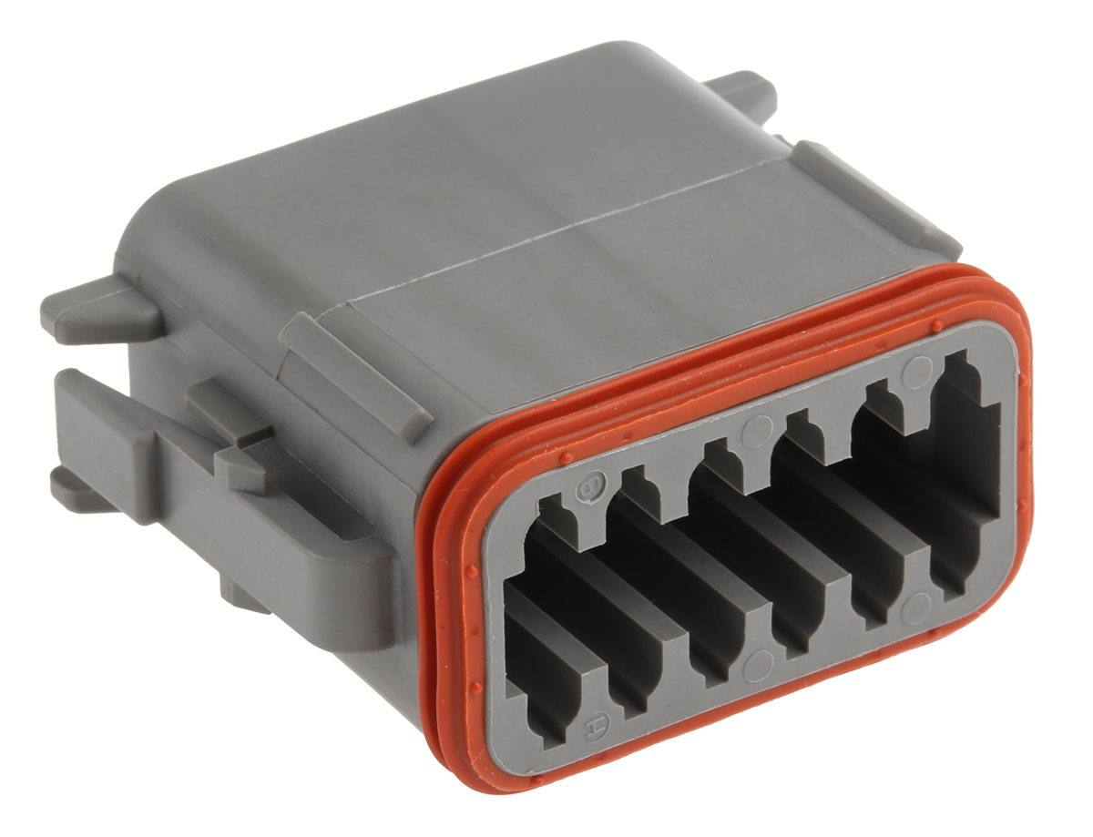 Deutsch, DT Automotive Connector Socket Grey 12 Way DT06-12SA