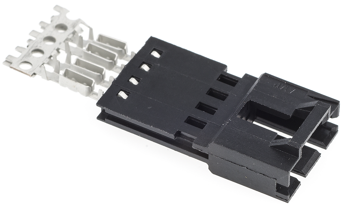 TE Connectivity 4-Way IDC Connector Plug for Cable Mount, 1-Row