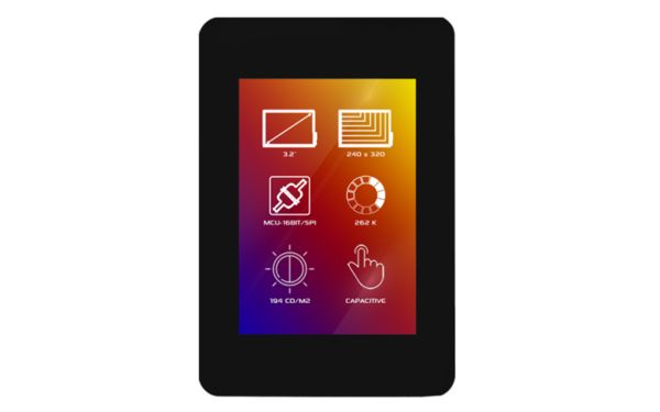 4D Systems 4DLCD-32320240-CTP-CLB TFT LCD Colour Display / Touch Screen, 3.2in, 240 x 320pixels