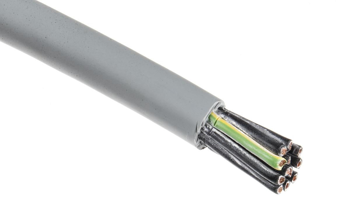 Lapp ÖLFLEX CLASSIC 130 H Control Cable, 12 Cores, 1 mm² CSA 17 AWG, Unscreened, 50 m, Grey Zero Halogen Sheath