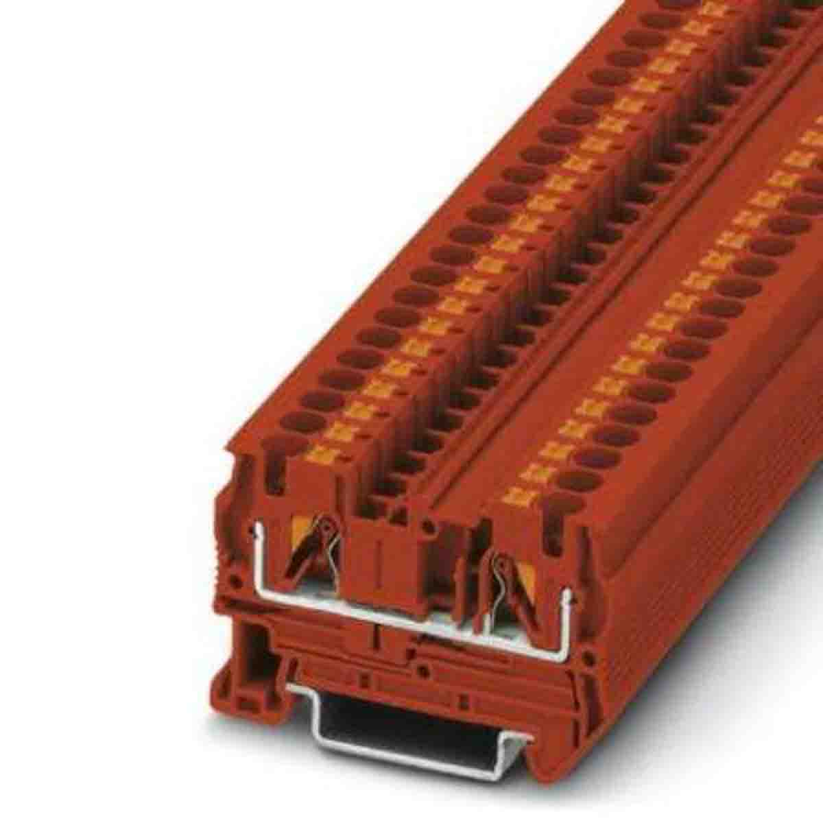 Phoenix Contact 3211777 PT 4 Series Red, 0.2 → 6mm², Push In Termination, ATEX, IECEx