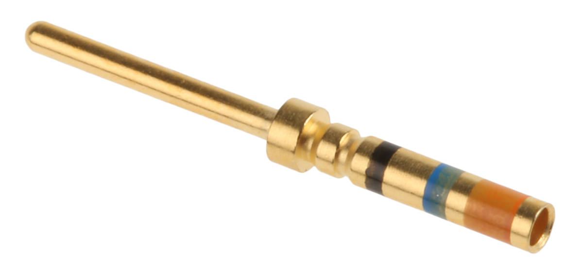 Amphenol Limited Male Crimp Circular Connector Contact, Contact Size 22D