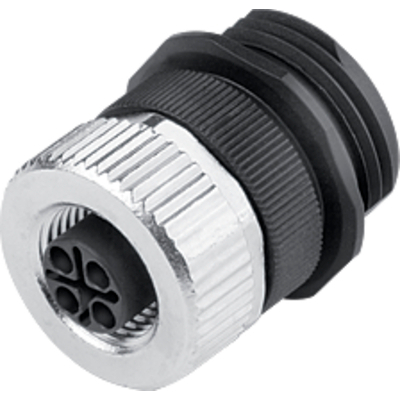 Lapp Industrial Circular Connector, 4 Contacts, Panel, M12 Connector, Socket, Female, IP68, POWER M12 Series