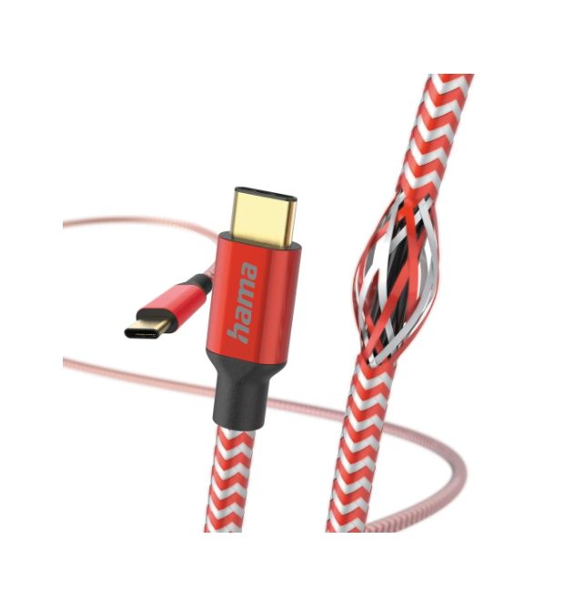 Hama USB 2.0, Male USB C to Male USB C, 480Mbps, 1.5m