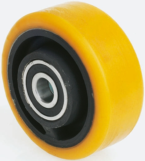 Tente Yellow Polyurethane Abrasion Resistant, Corrosion Resistant Trolley Wheel, 550kg