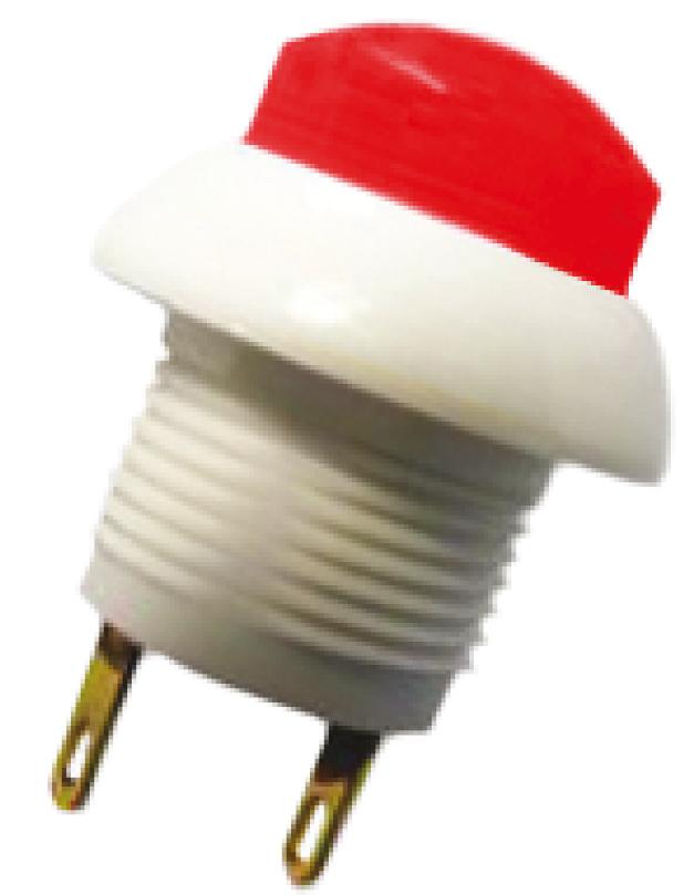 Otto Push Button Switch, Momentary, Panel Mount, 12mm Cutout, DPDT, 28V dc, IP64