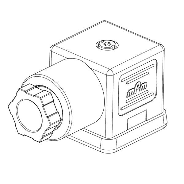 Brad from Molex 2P+E, Female DIN 43650 Solenoid Connector, 24 V Voltage
