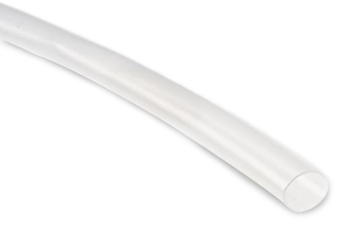 TE Connectivity Heat Shrink Tubing, Clear 3.1mm Sleeve Dia. x 1m Length 2:1 Ratio, HT-200 Series
