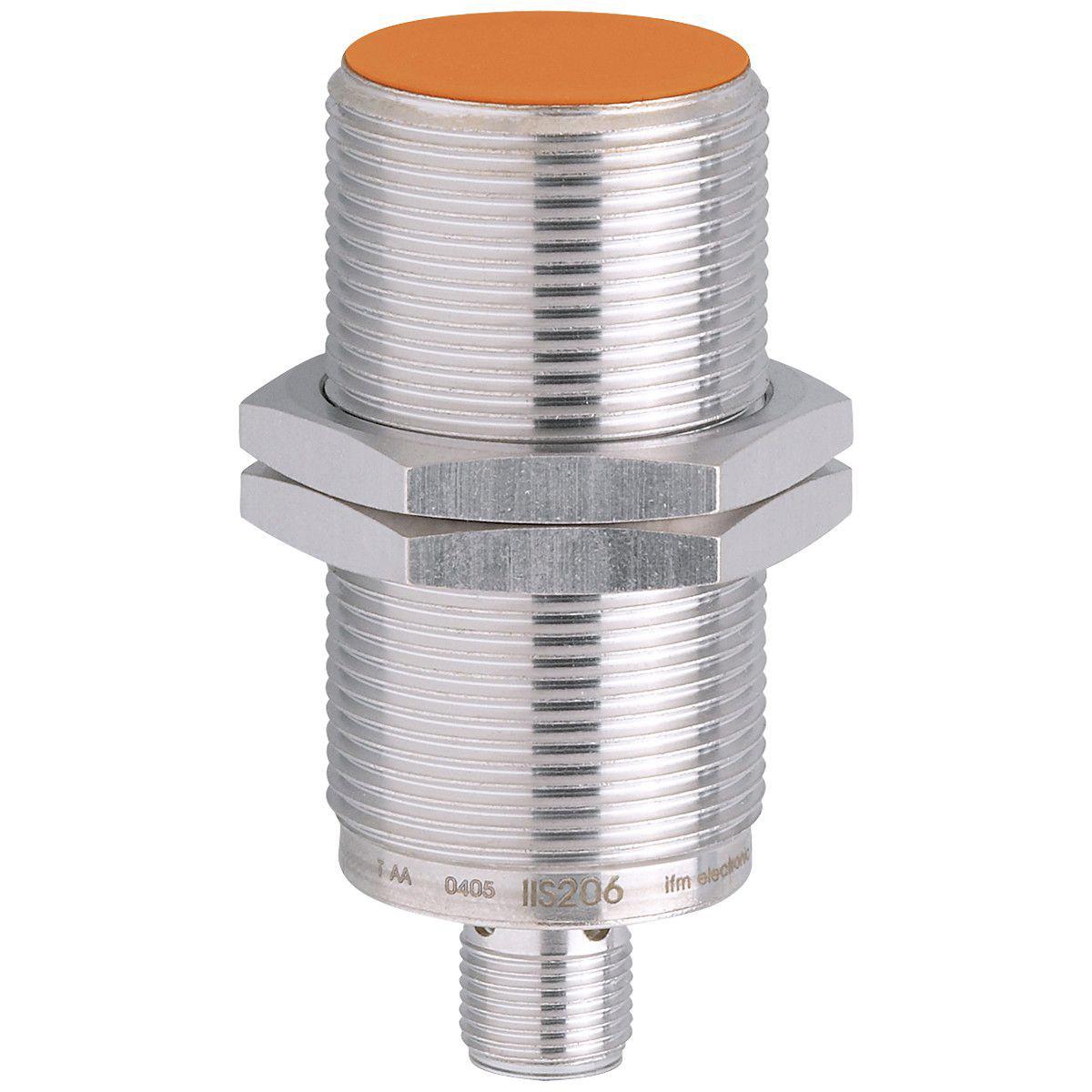 ifm electronic Inductive Threaded Barrel Proximity Sensor, M30, 15 mm Detection, PNP NC, 10 → 36 V dc