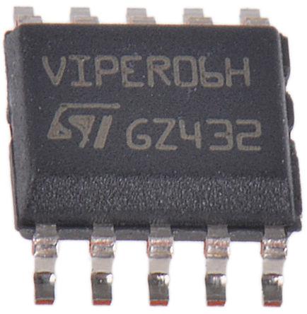 STMicroelectronics, AC/DC Converter 0.38 A, 800 V, DIP-7/SSO10 VIPER06XSTR