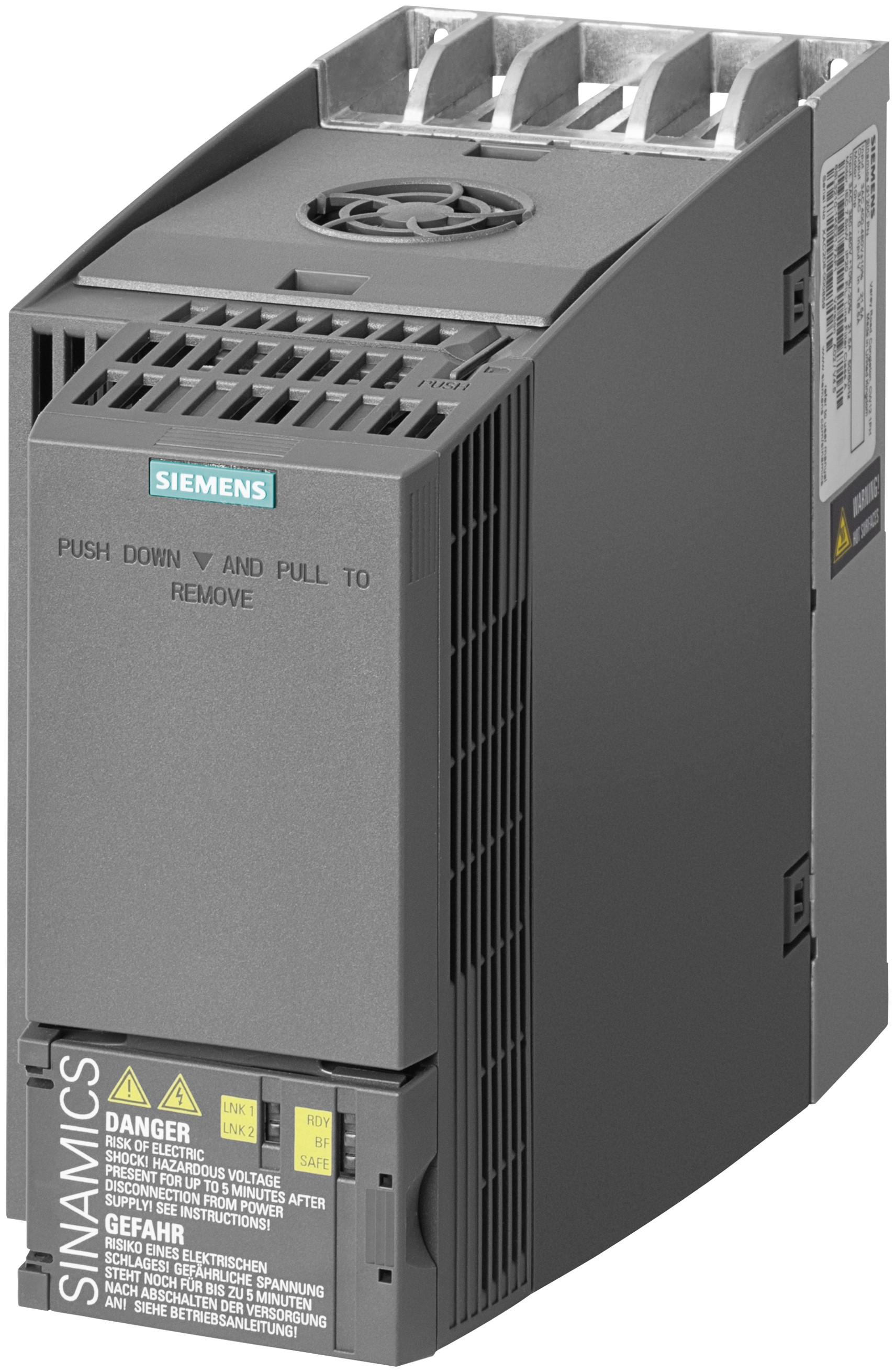 Siemens Inverter Drive, 5.5 kW, 7.5 kW, 3 Phase, 400 V ac, 18.2 A, 21.5 A, SINAMICS G120C Series