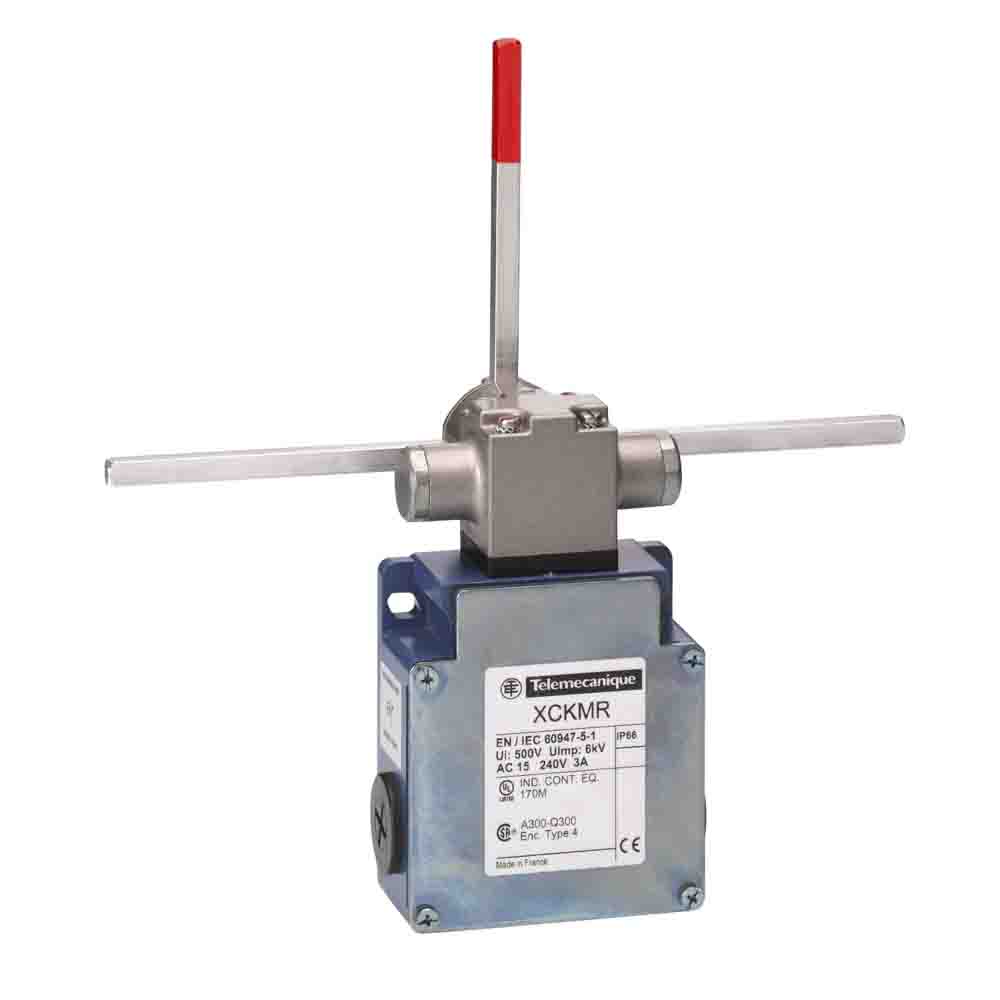 Telemecanique Sensors XCKM Series Rod Limit Switch, 2NC/2NC, IP66, 4P, Zinc Alloy Housing