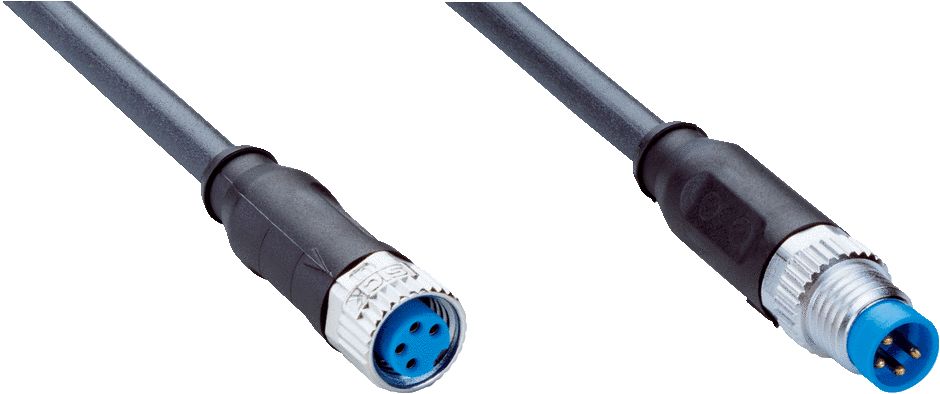SICK Female 4 way M8 to Male 4 way M8 Sensor Actuator Cable, 5 m