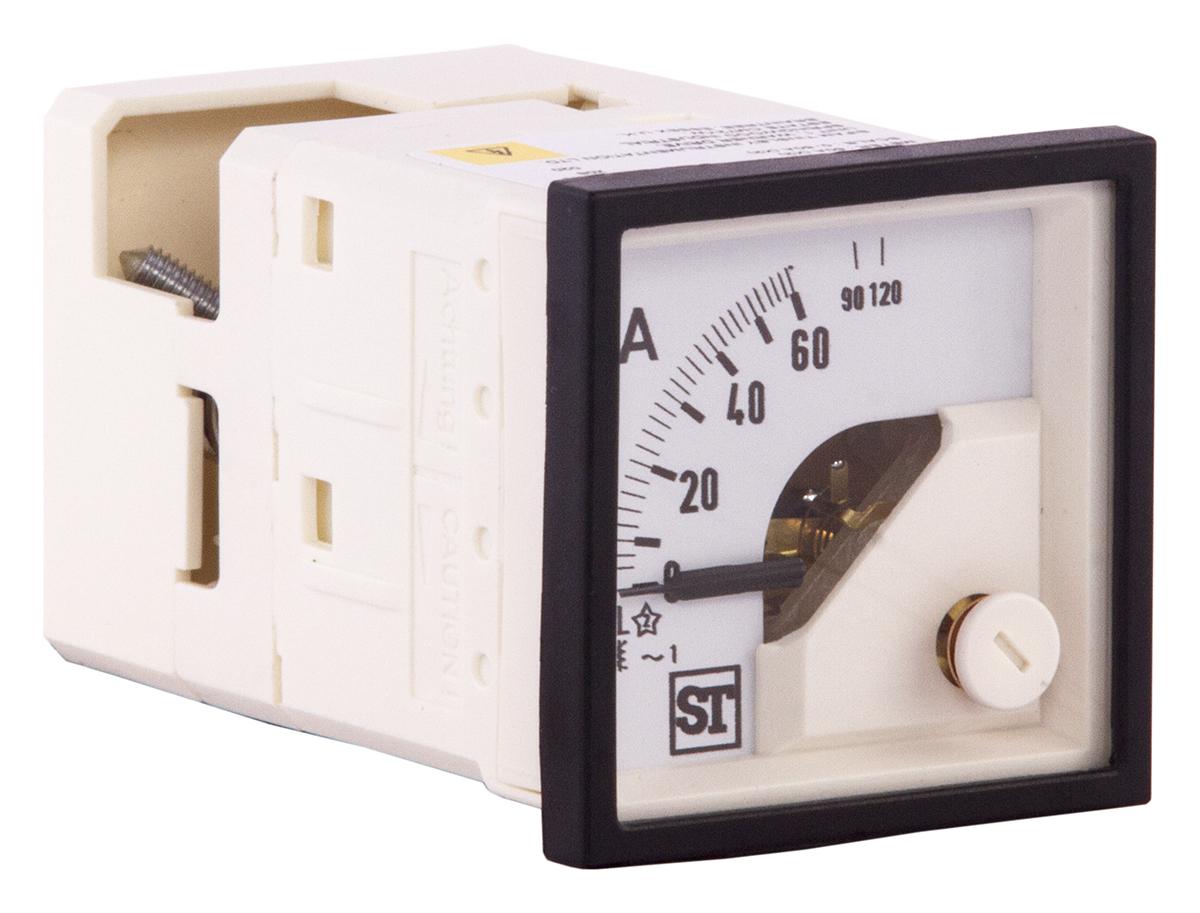 Sifam Tinsley Sigma Analogue Panel Ammeter 60A AC, 48mm x 48mm Moving Iron