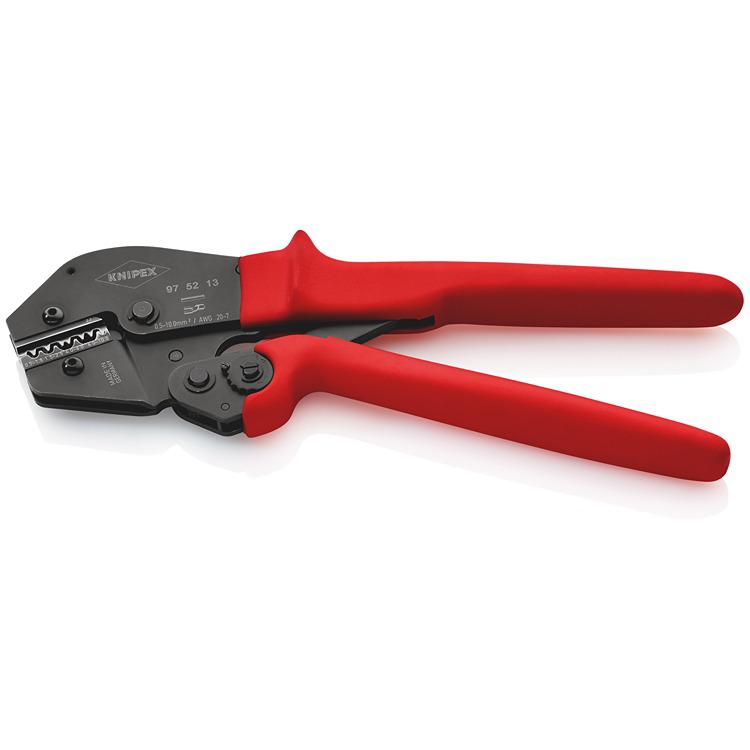 Knipex 97 Hand Ratcheting Crimp Tool for Uninsulated Terminals, 0,5 → 10mm² Wire