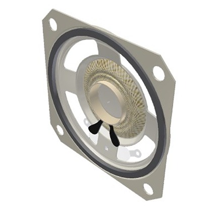 PUI Audio 1.5W Miniature Speaker 50.5mm Dia. , 50.5 x 50.5 x 12mm